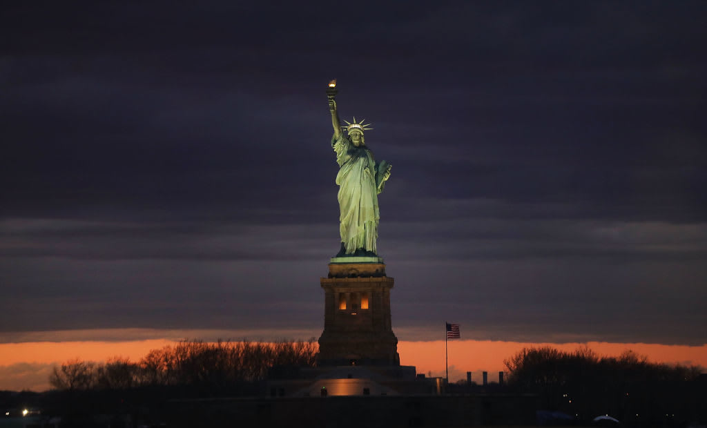The Statue of Liberty has been a lightning rod for artists for generations. See their many riffs and ripostes here: