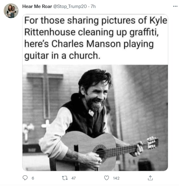 Here's Charles Manson Playing a Guitar