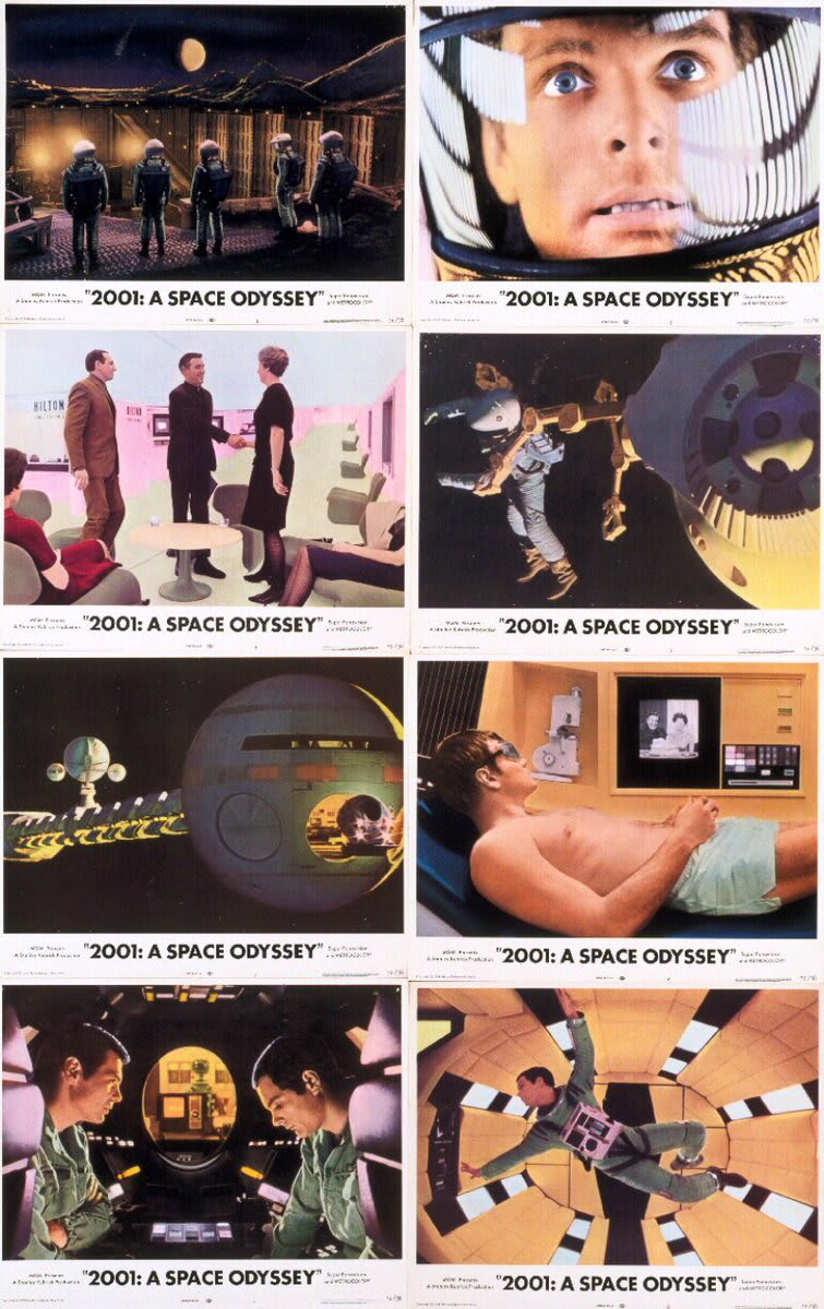 Complete set of 2001 A Space Odyssey lobby cards