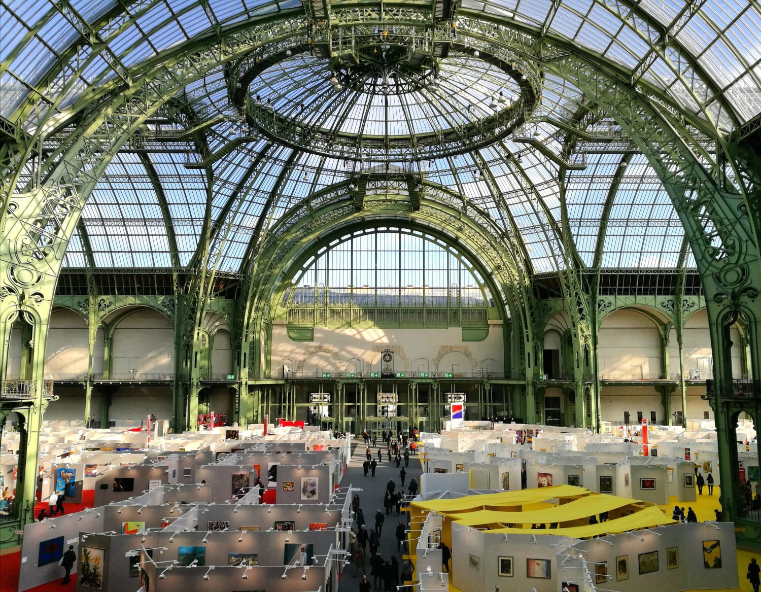 Grand Palais is so beautiful. Taking a pic of a photography exposition haha