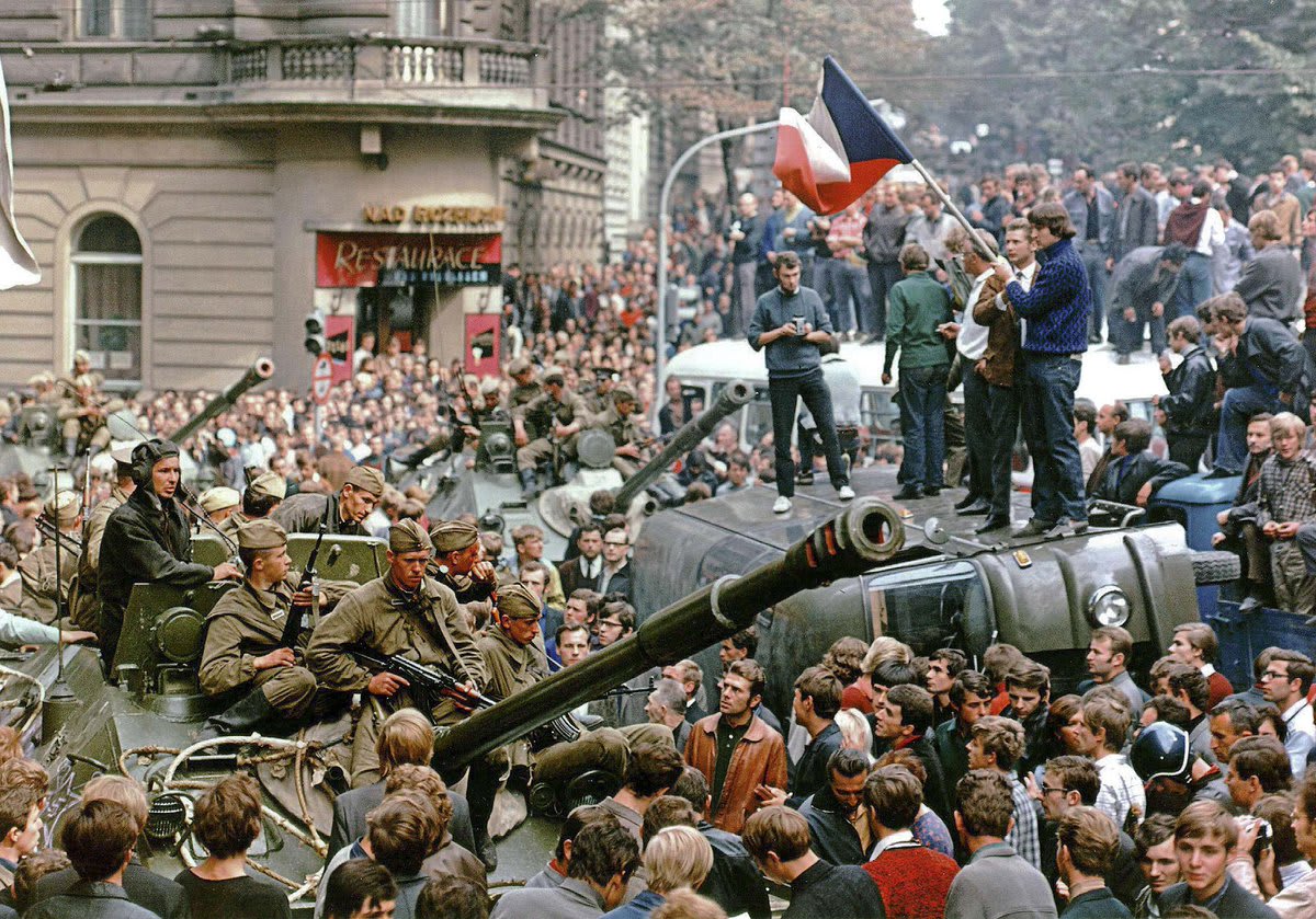 Photos: 50 Years Since a Soviet Invasion Ended the Prague Spring: 27 images from Czechoslovakia in August of 1968, when the Soviet Union sent tanks and troops to stop the leaders of a Warsaw Pact nation who were trying to enact pro-democratic reforms.