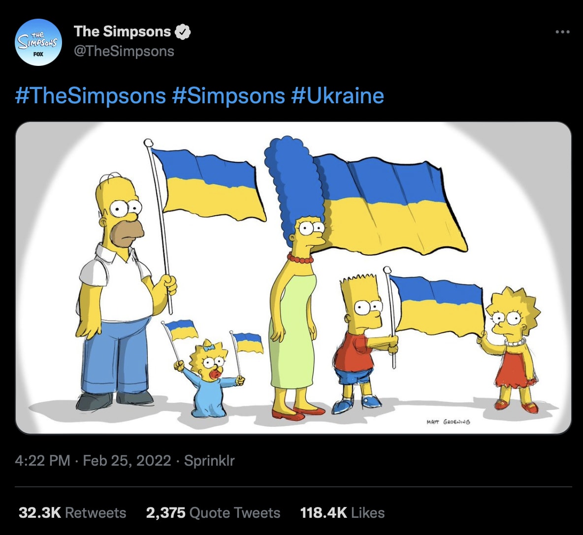 The Simpsons™ stand with Ukraine!