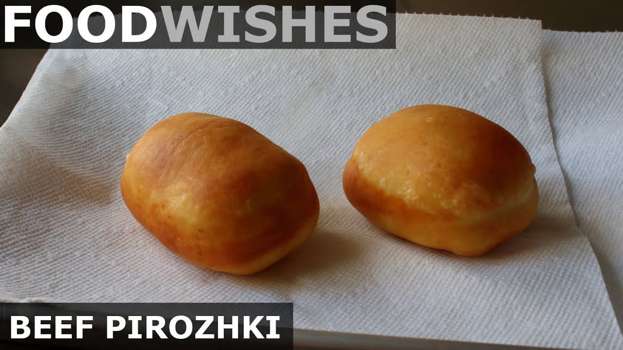 Beef Pirozhki - Food Wishes - Russian Meat Donuts