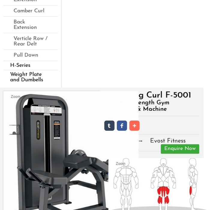 Mix Evost Prone Leg Curl F 5001fitness Strength Gym Equipments