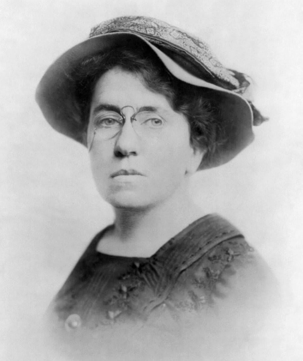 Emma Goldman was a radical critic of capitalism, the state, patriarchy and colonialism during the fertile political years of the late 19th and early 20th century. More on her life and "anarchism without adjectives" here: