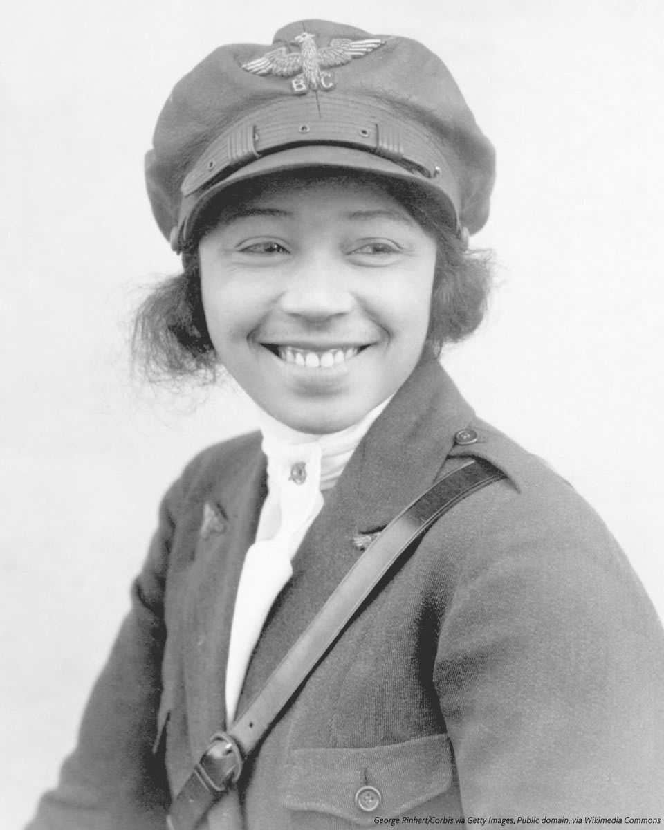OTD in 1921, Bessie Coleman received her flying license from the Fédération Aéronautique Internationale—making her the first woman of African American descent and the first of Native American descent to earn a pilot license. More: