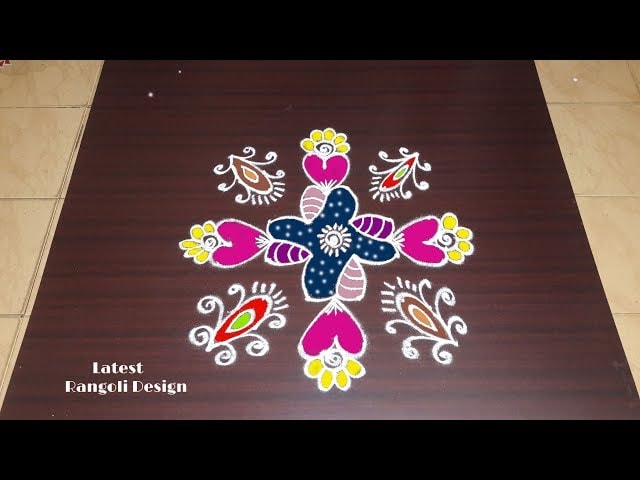 Simple Rangoli Designs With Flowers Images New year coloring holiday gifts. the best design blogger