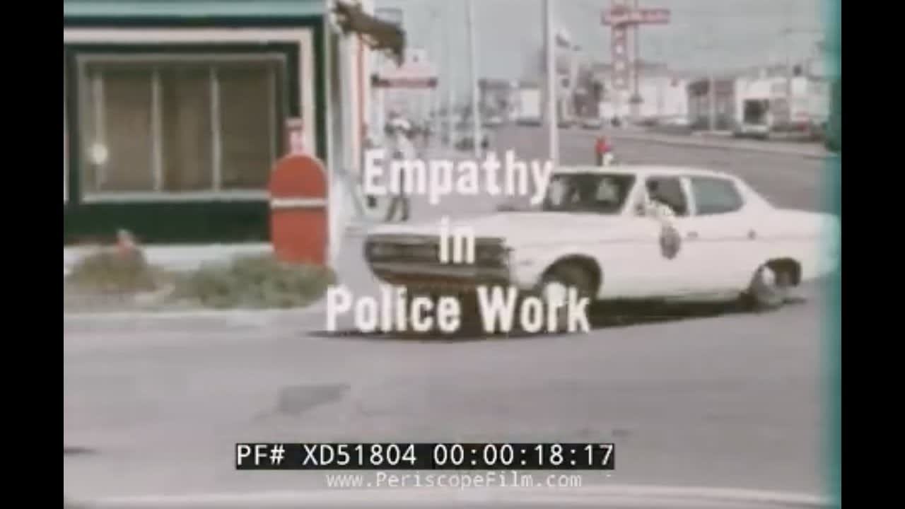 “EMPATHY IN POLICE WORK” 1960s POLICE OFFICER TRAINING FILM DEALING W/ DOMESTIC DISPUTES XD51804