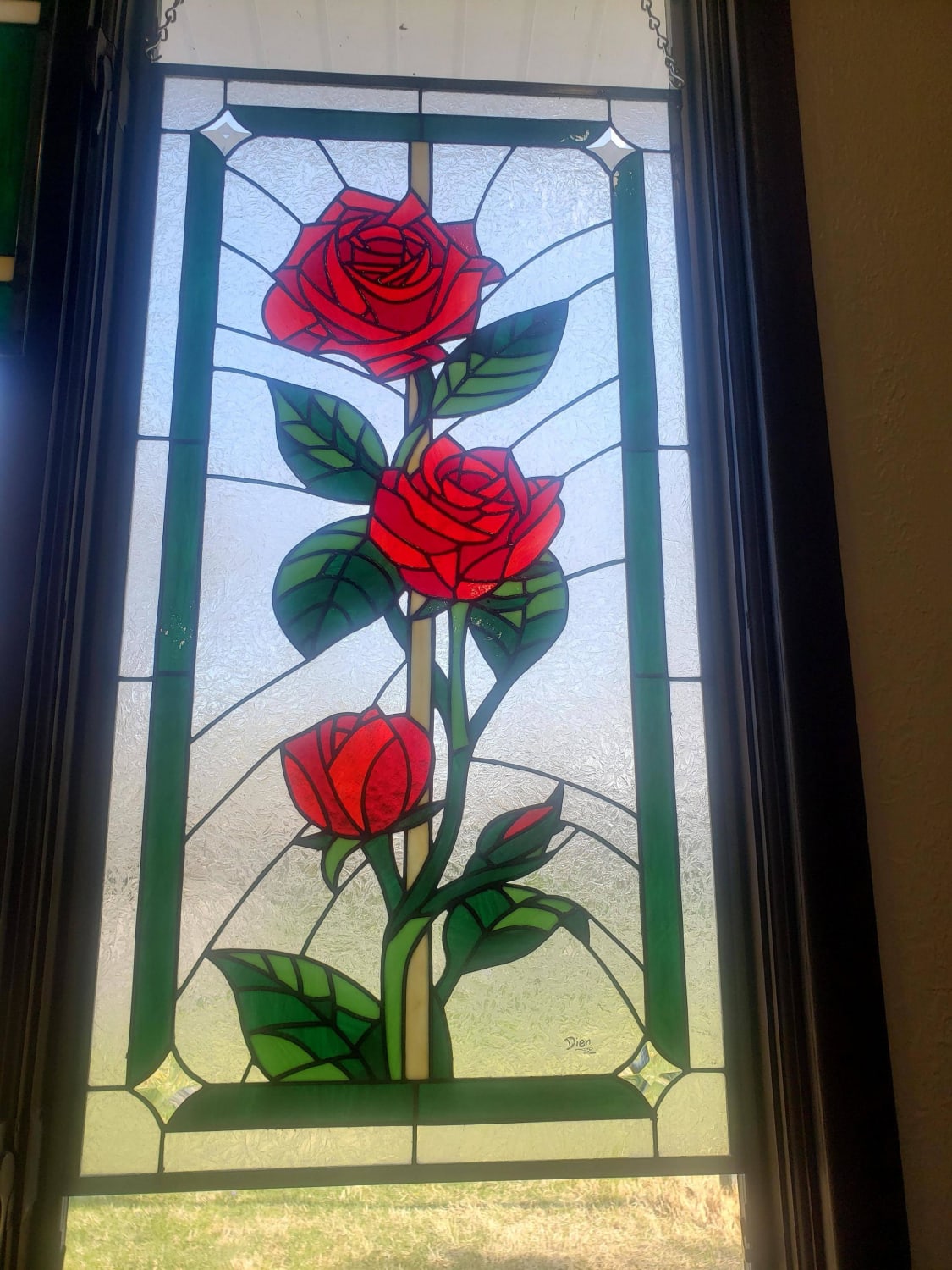 Climbing Rose, Me, Stained Glass, 2022