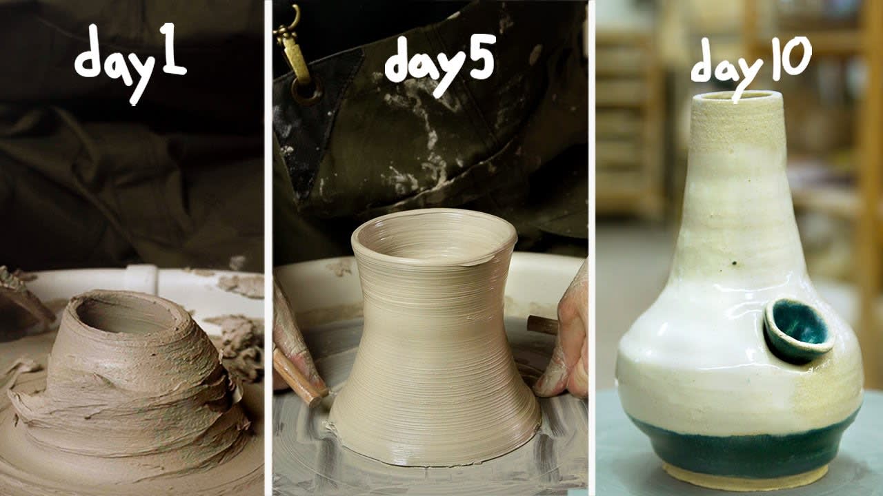 Total beginner learns how to make a ceramic bong in 10 days