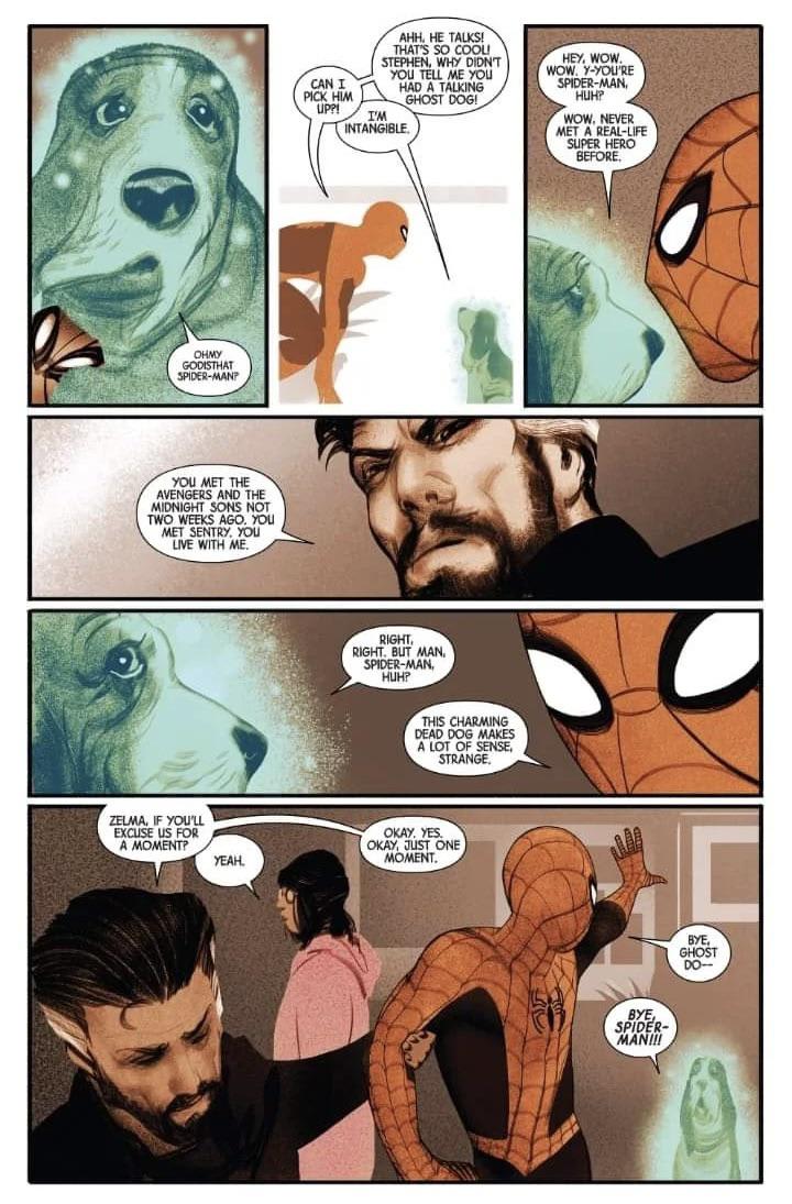 Bats meets Spider-Man (Doctor Strange #390)