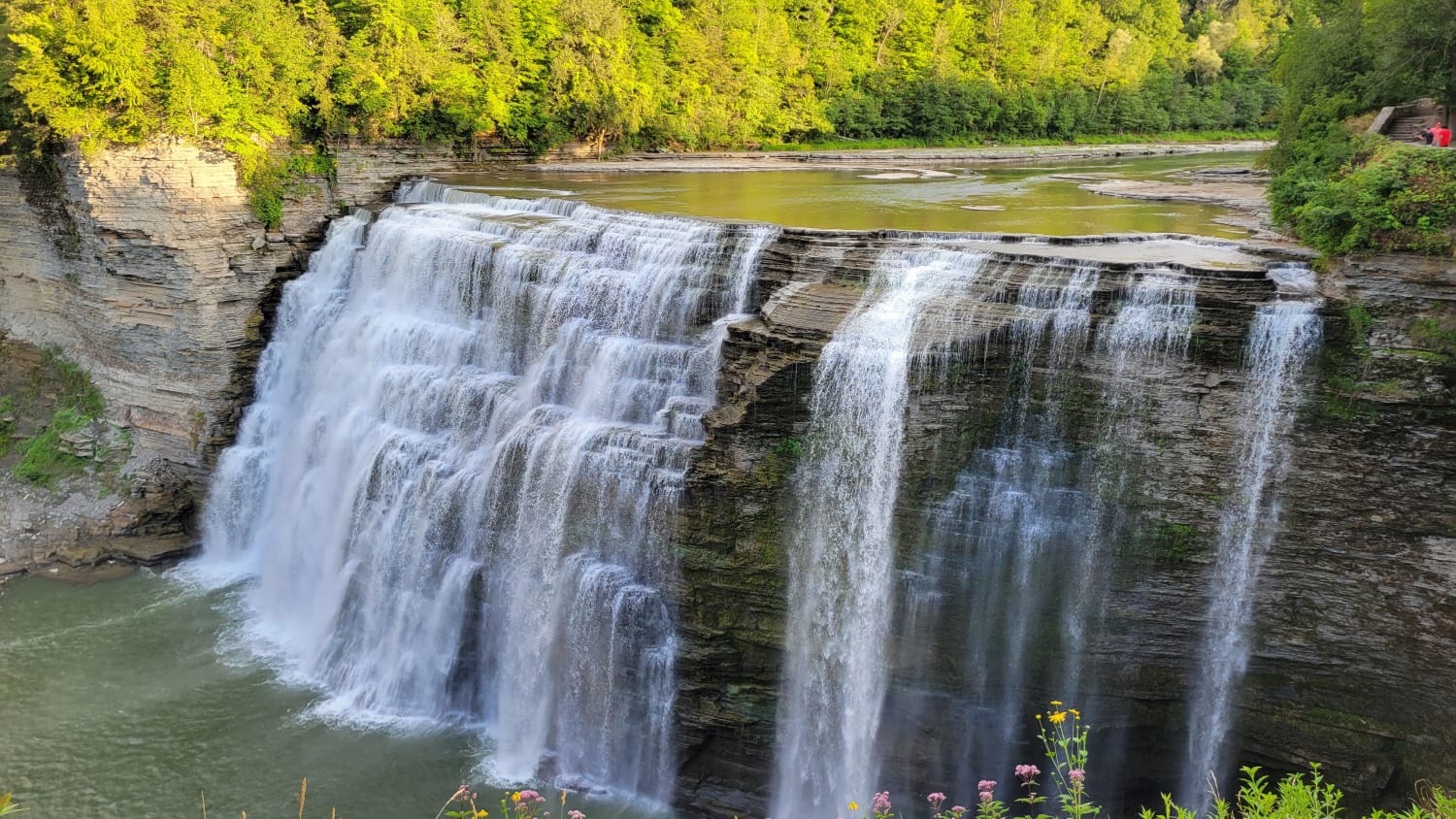 Waterfall at Letchworth State Park in New York.
