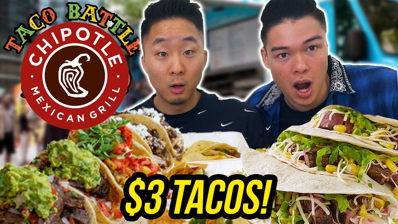 Can CHIPOTLE beat AUTHENTIC Mexican Tacos? | Fung Bros