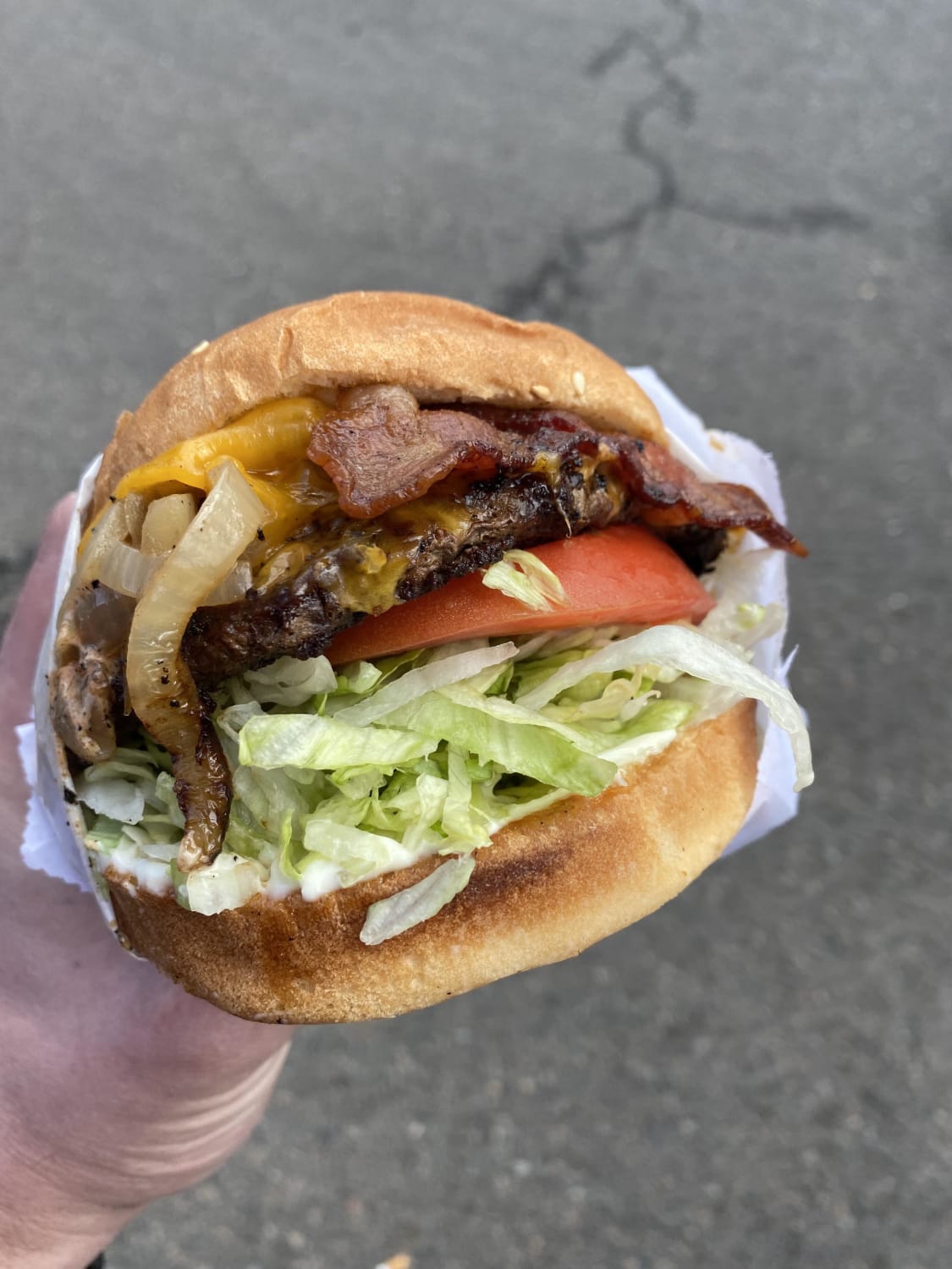 This beauty is from steak burger, a food truck out of sw Washington state. [I Ate]