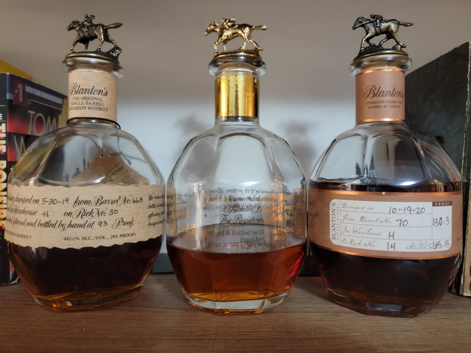 Pacing the Ponies! Blanton's Single Barrel, Gold, Straight from the Barrel