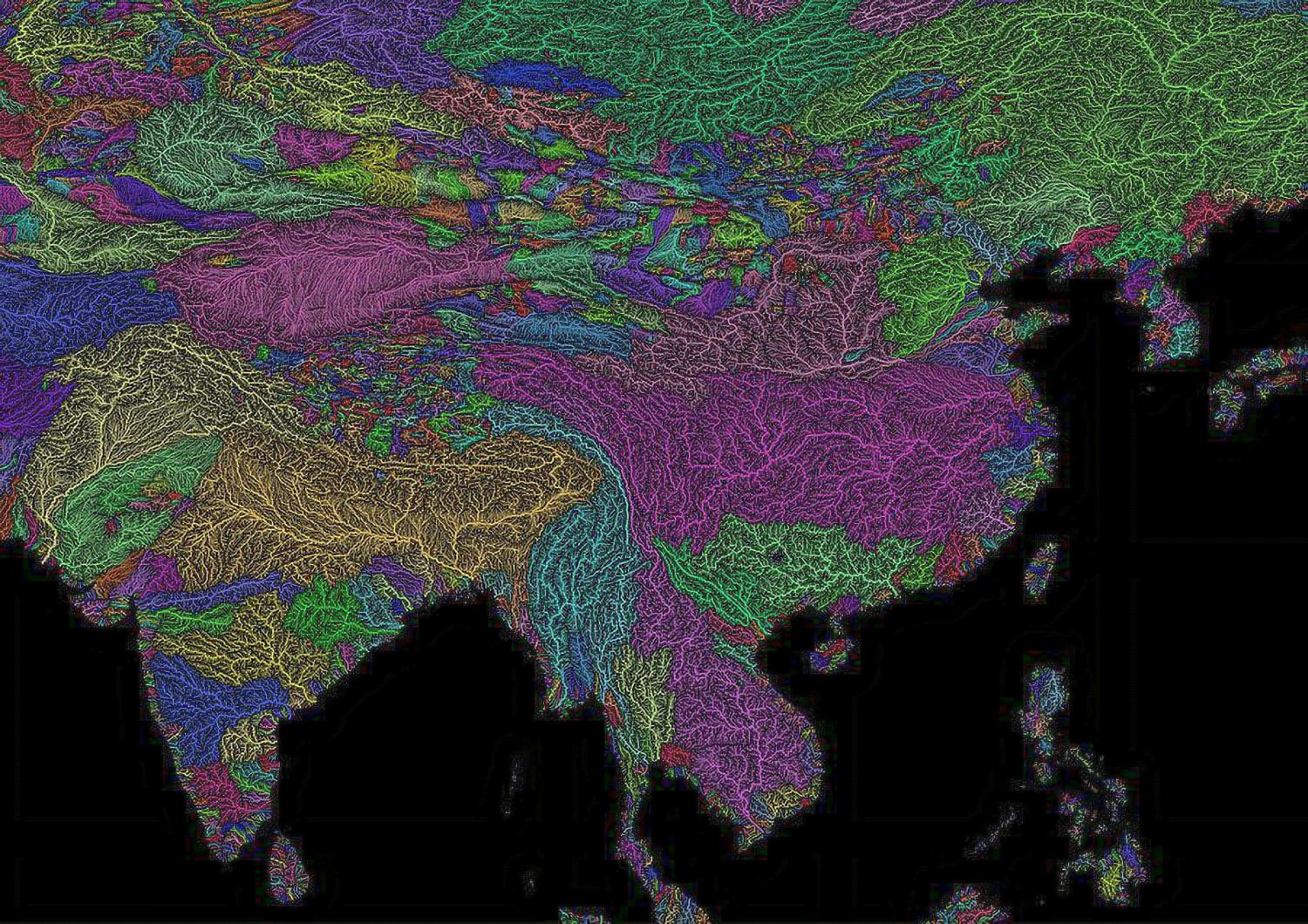 River basins of south & east Asia