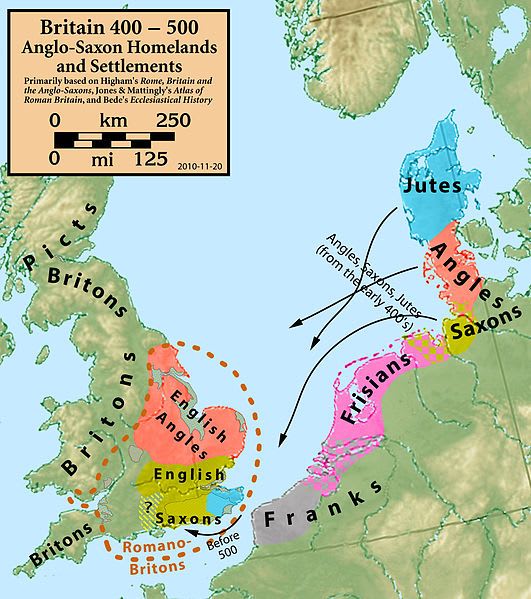 The Migration of Germanic people to Britain 1,500 years ago