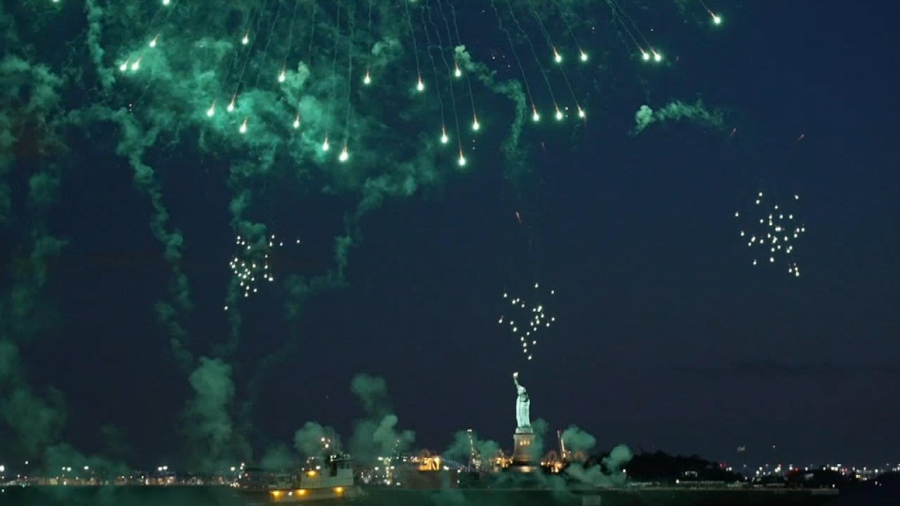 Fireworks in New York Celebrate End of COVID-19 Restrictions