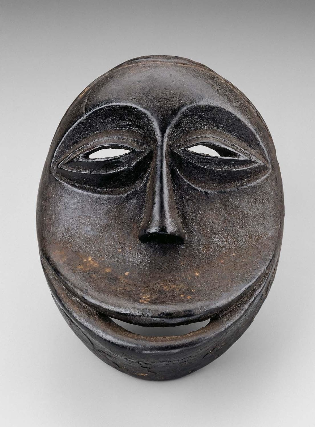 So'o mask representing a chimpanzee-human, Hemba people, Democratic Republic of Congo, 20th century
