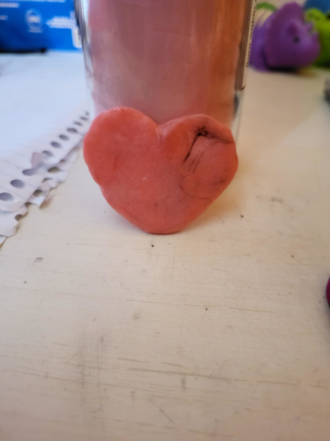 Had to Scrap Some Wax From Aphrodite's Candle, so I Made it Into a Heart for Her!