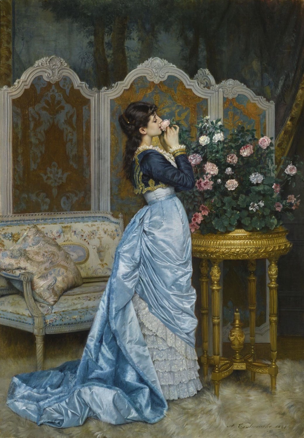 Day Dreaming (1881) by Auguste Toulmouche