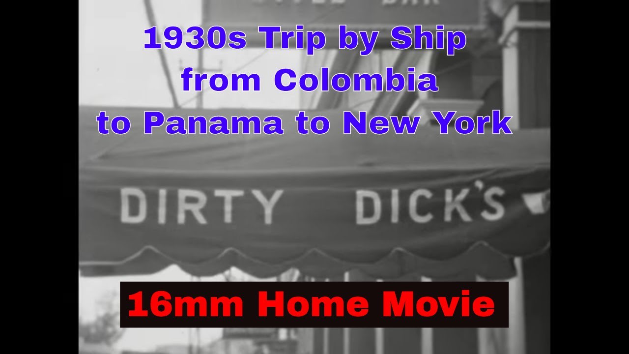 1930’S HOME SILENT MOVIE “ TRIP TO BAHAMAS ” NASSAU TO NEW YORK 60914