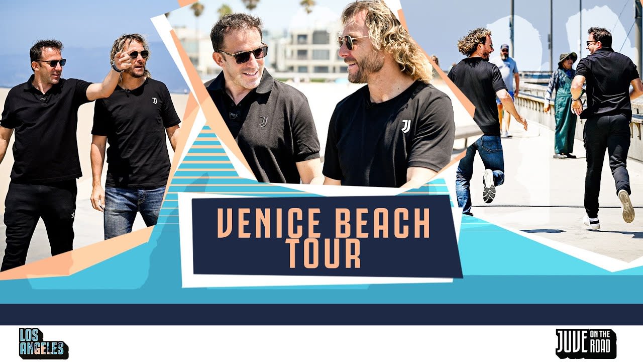 🏄‍♂️🏖 Alessandro Del Piero & Pavel Nedved tour Venice Beach! | Juventus On The Road
