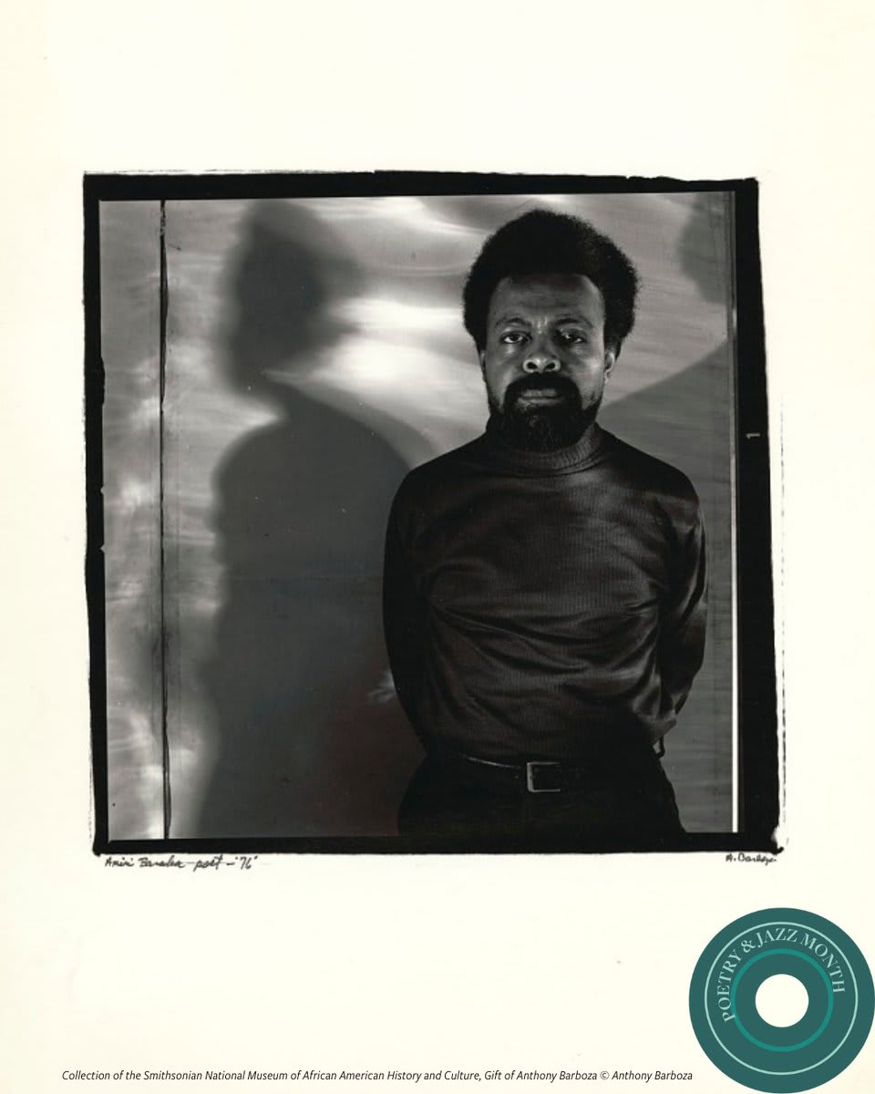 Poet, playwright, and publisher, Amiri Baraka helped solidify the beginnings of the Black Arts Movement through his writings and activism. Baraka was a founder of the Black Arts Repertory Theatre/School in Harlem and Spirit House in his hometown of Newark, NJ.