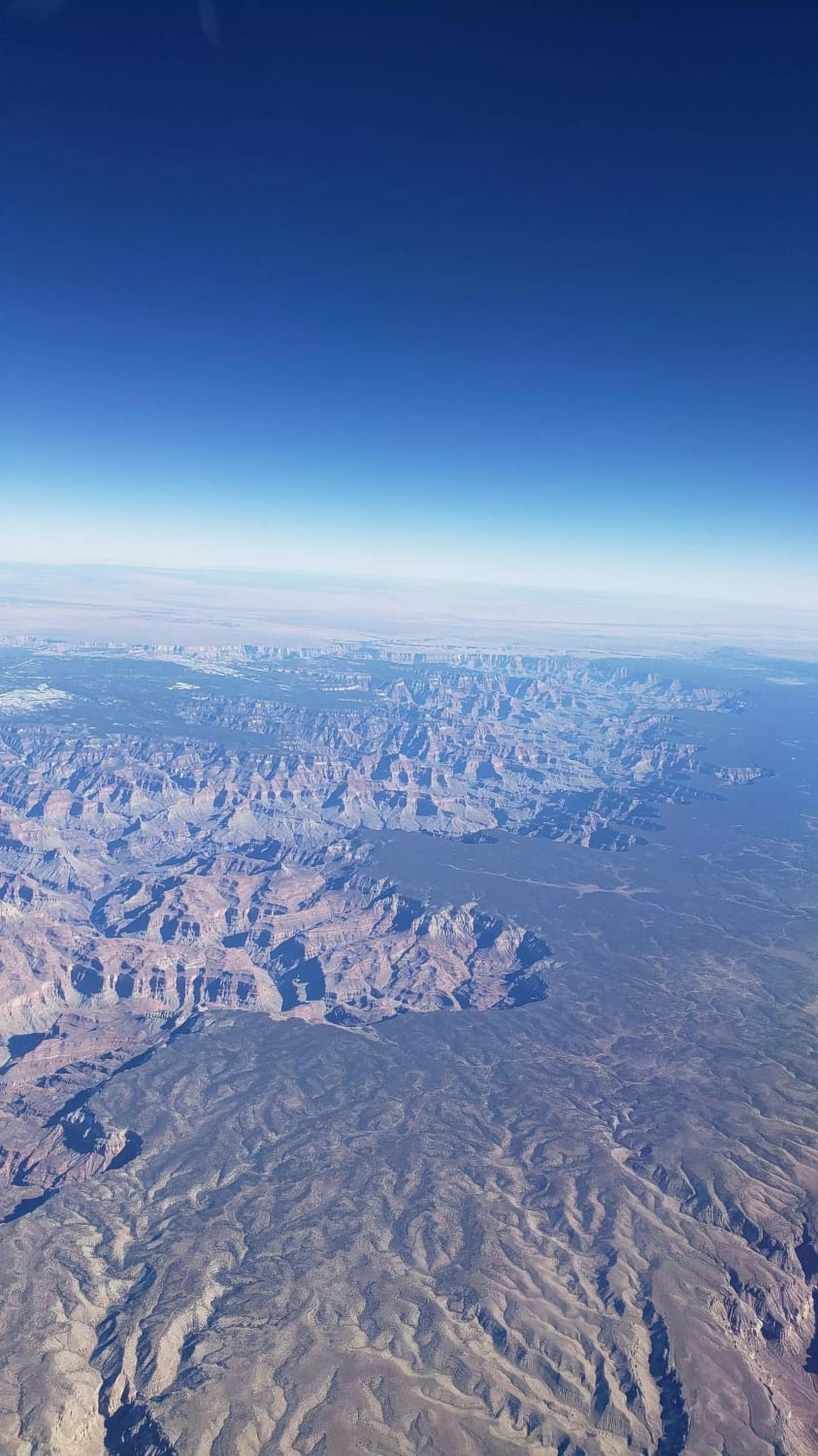 Turns out flying from Seattle to Phoenix takes you directly over the Grand Canyon