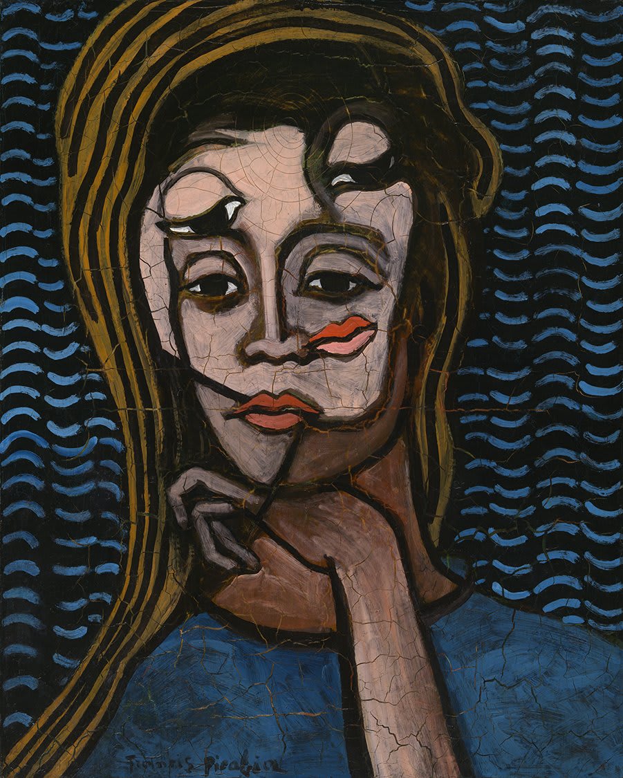 While Francis Picabia's earliest acclaimed works reflect Cubist influences, he turned to a figurative style in the 1920s. Like other works from this period, “Painting of Madame X” features a layered perspective, imbued with wistfulness and melancholy. NowOnView [©ARS]