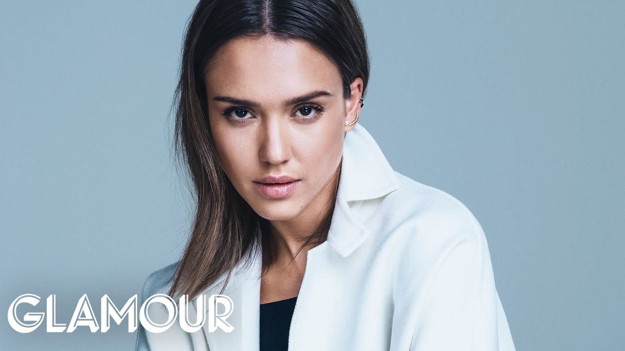 Jessica Alba Plays ‘Would You Rather’ at Glamour Cover Shoot – Cover Stars
