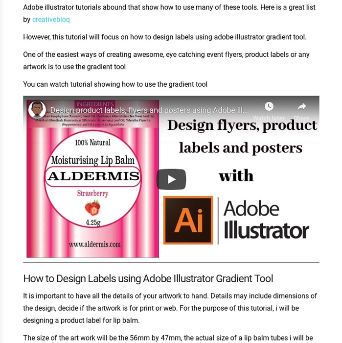 How To Design A Label In Illustrator