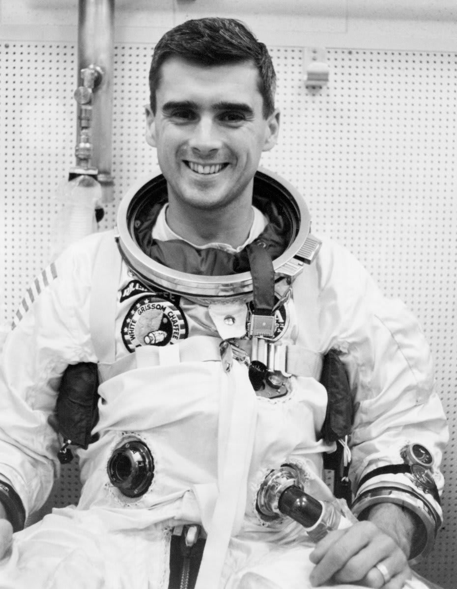 "You'll be flying along some nights with a full moon...You look up there and just say to yourself: I've got to get up there." -Roger Chaffee (New York Times) Today we remember Roger Chaffee on his birthday. He tragically died in the Apollo 1 fire, prior to his first spaceflight.