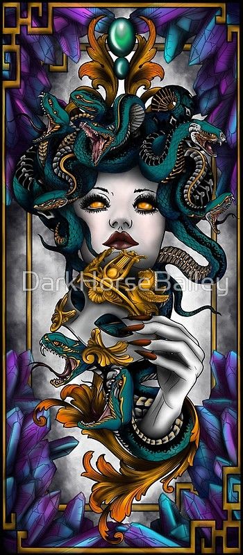 Medusa Art Print by DarkHorseBailey
