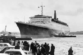 Queen Elizabeth 2's maiden voyage, from Southampton to New York, commenced OTD in 1969, taking 4 days, 16 hours, and 35 minutes.