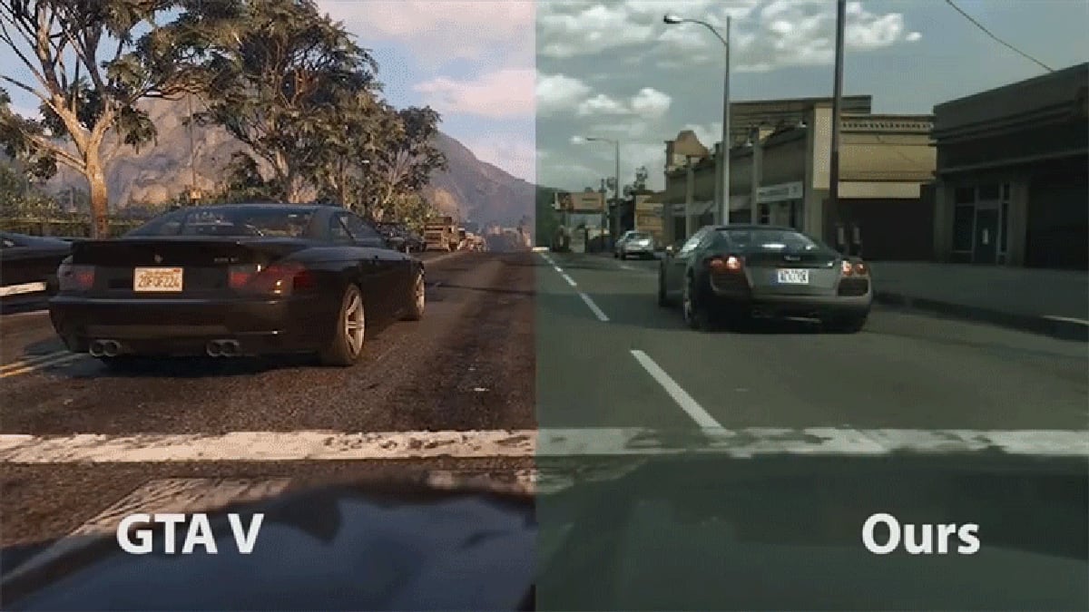 Researchers Made Grand Theft Auto Look Frighteningly Photorealistic