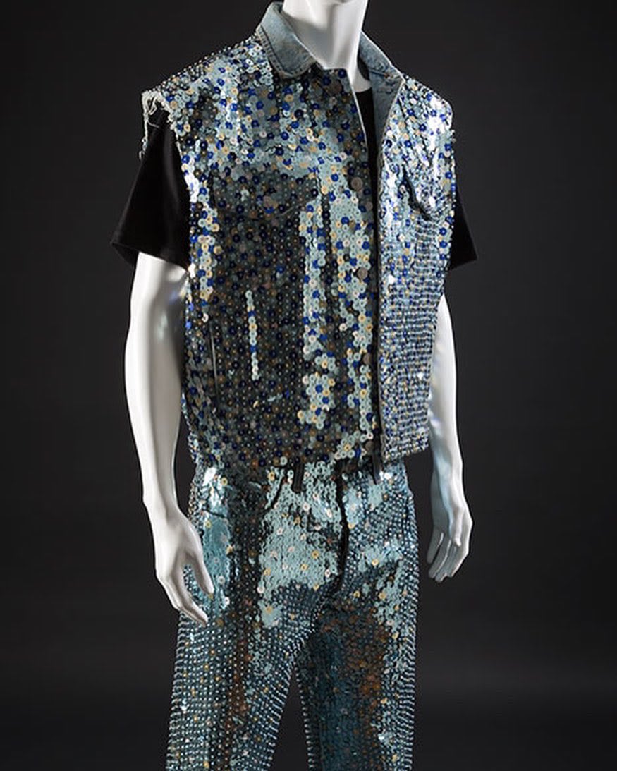 This ensemble was created by Nicola Bowery for John Joseph Lyndon to wear to the first Lobe Ball AIDS benefit in 1989, an event characterized by the fantastical fashions worn by many of the guests. It is made entirely from repurposed garments. Read more!