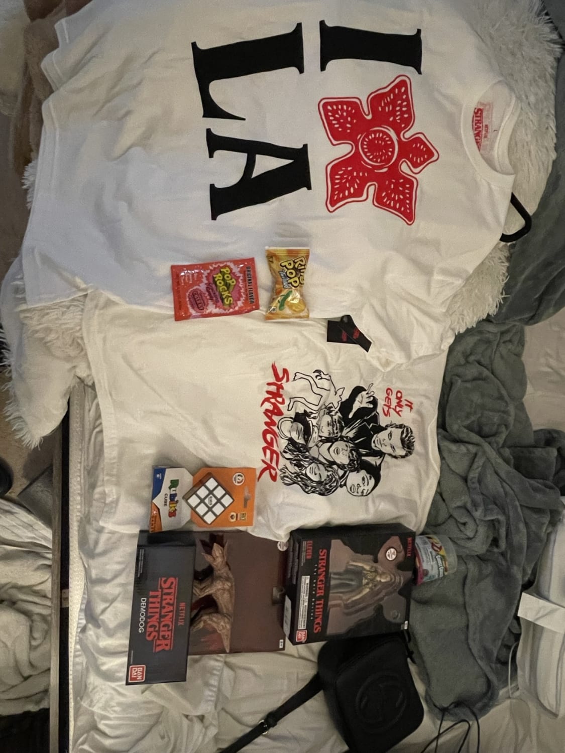 La, stranger things store. Candy and Rubik’s cube are original styling from the 80s. Total was 130ish. Happy with my purchase but wasn’t expecting to spend this much. If near Glendale galleria I recommend you check it out.
