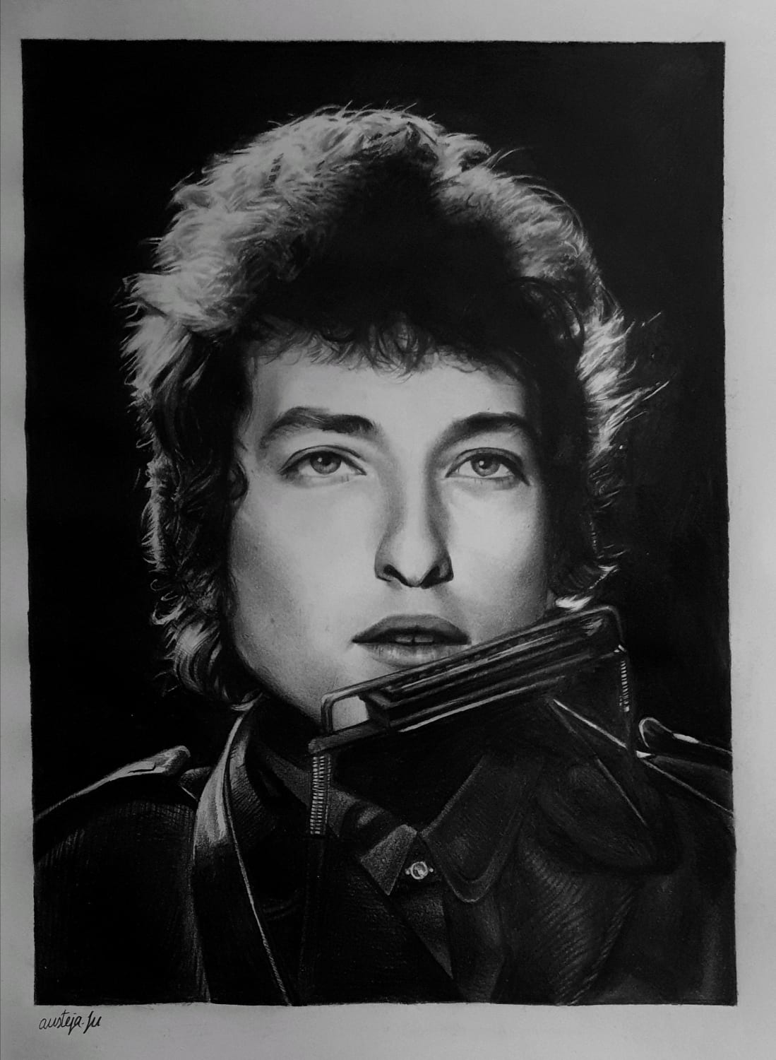 Bob Dylan, Me, graphite pencils, 2021