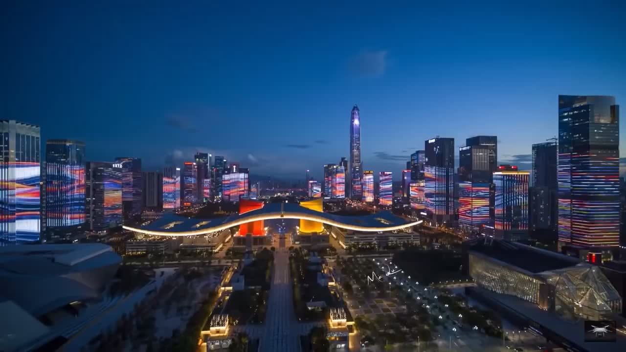 Aerial Tour of Shenzhen Light Show