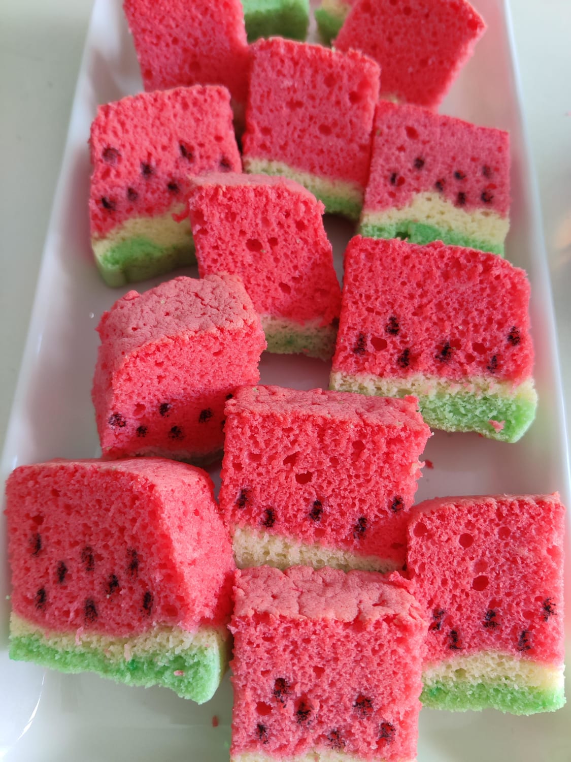Watermelon Castella Cake