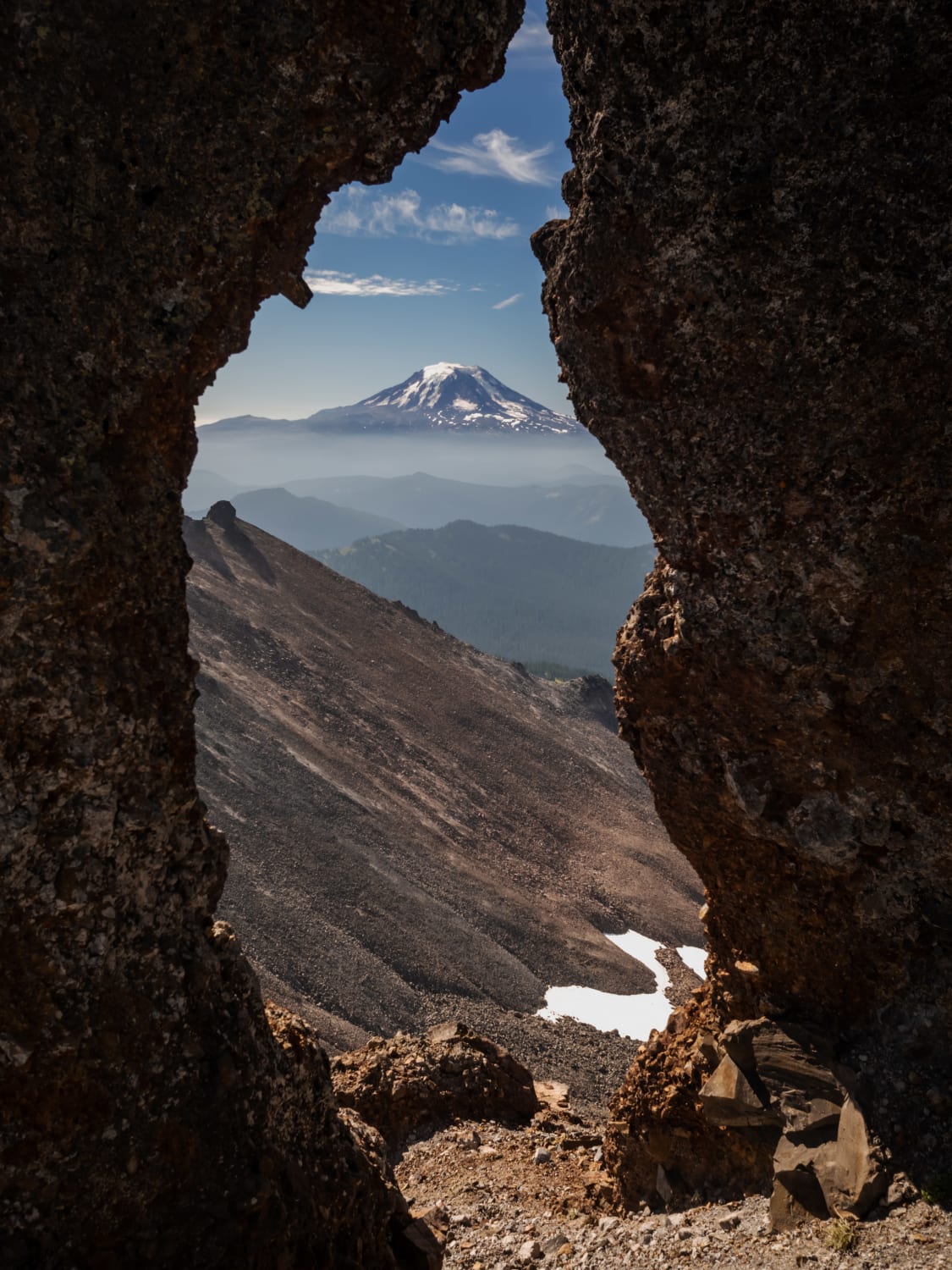 Looking out at Mount Adams from the Goat Rocks Wilderness Area, WA. - @TallCupOfChocolateMilk