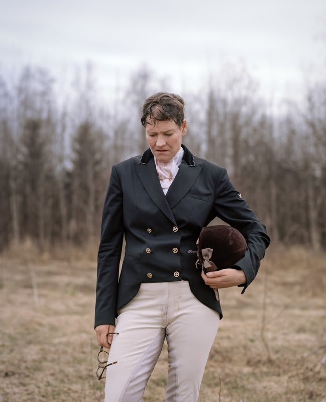 Finnish photographer Leinonen took this self-portrait after leaving the dressage arena, capturing the mood of her and her horse. Part of The Taylor Wessing Photographic Portrait Prize 2018. Book your ticket now https://t.co/qm1s5zzddP After mood © Kati Leinonen