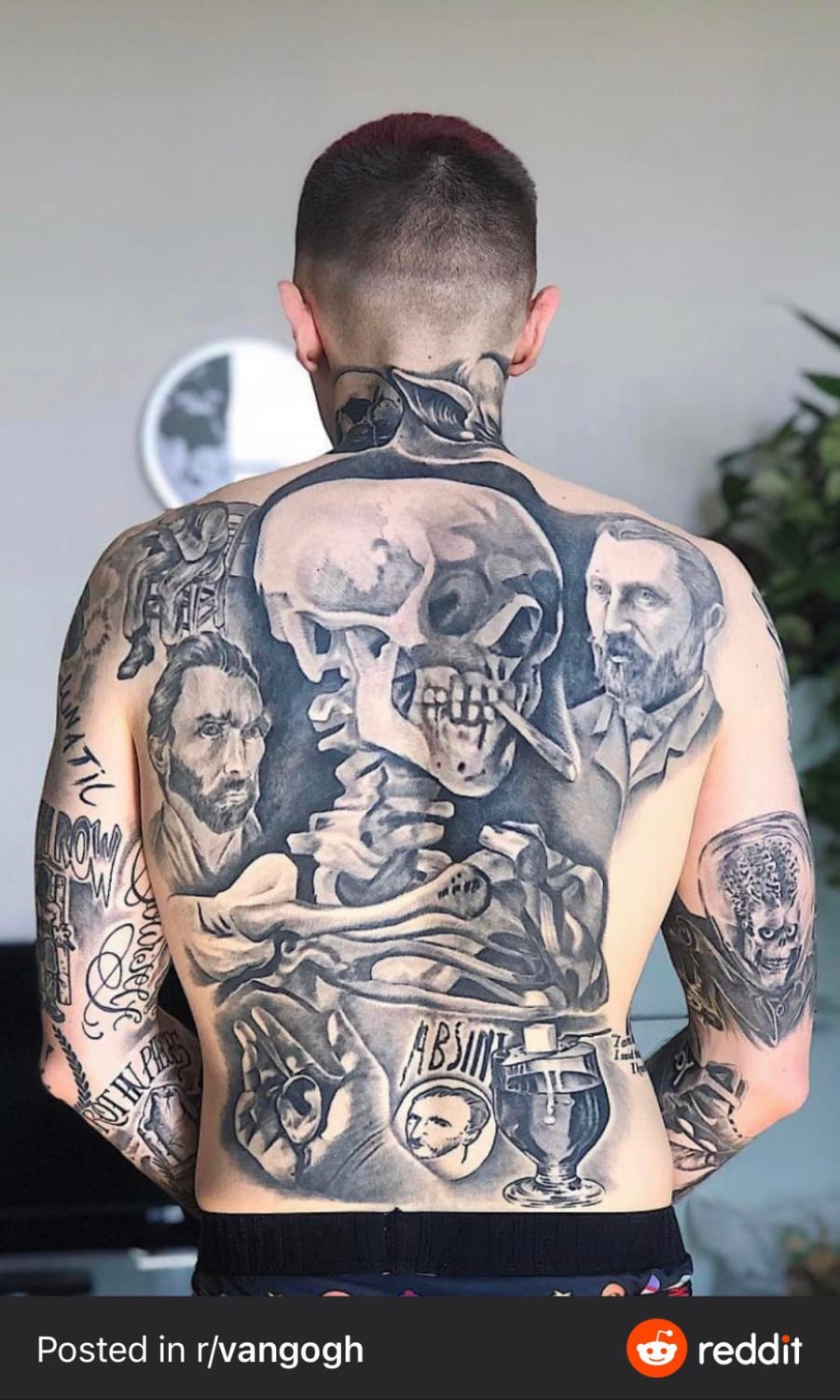 My back tattoos inspired by Van Gogh’s life and art ! Made by Thomas @ Tattoo 23 in Nice, France.