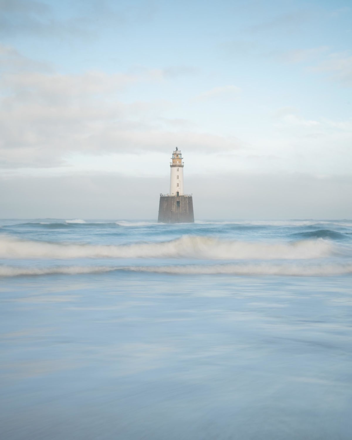 Rattray Head lighthouse in the North East of Scotland.