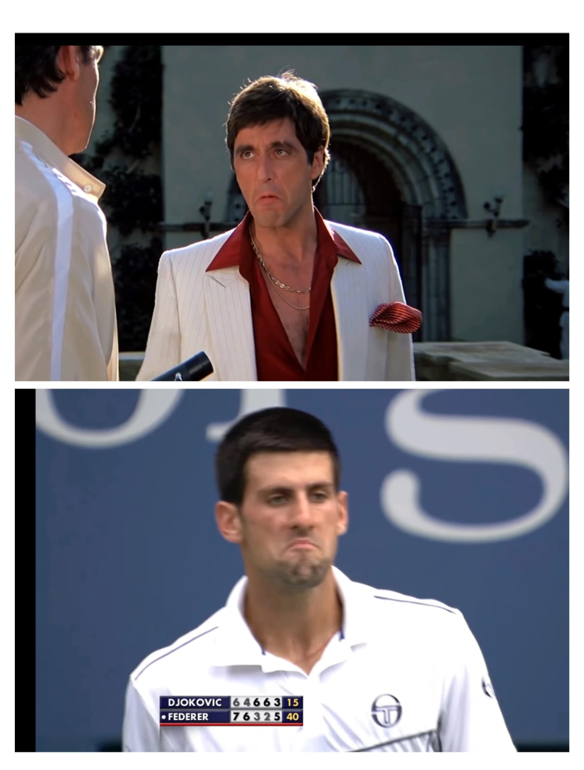 Novak 'Scarface' Djokovic.