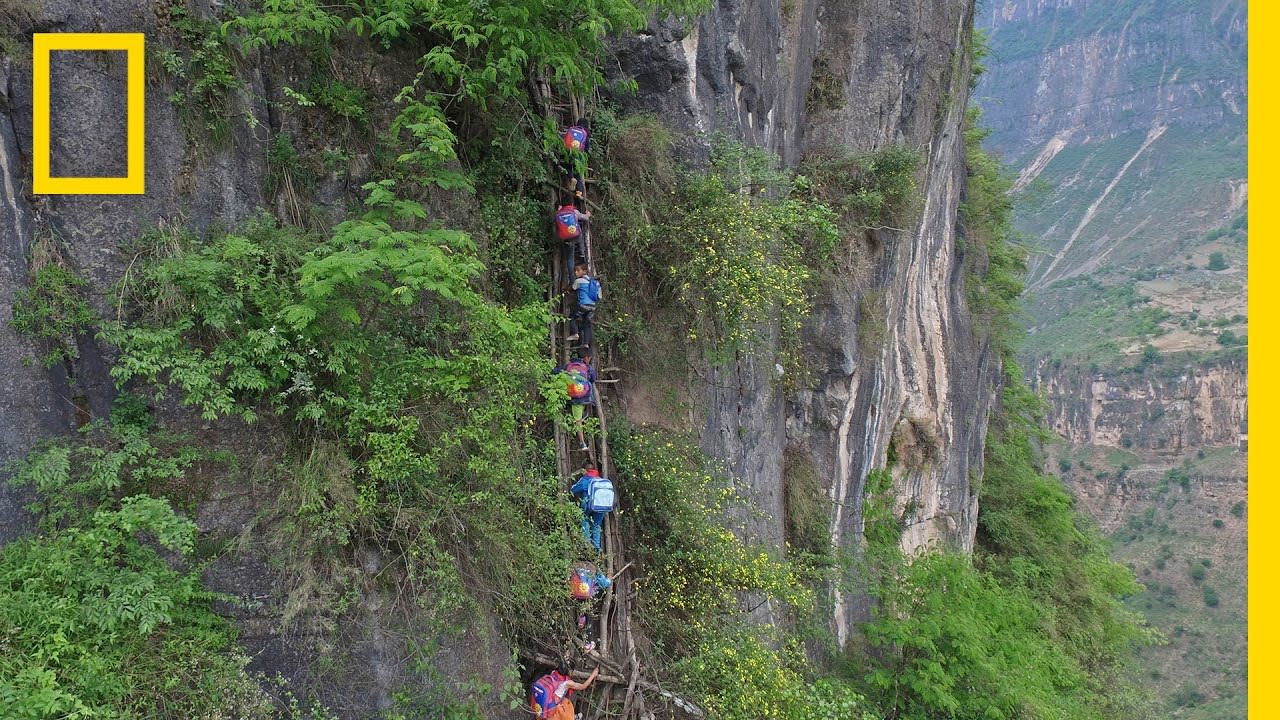 Would You Send Your Kid on a Deadly Climb to School? Here, It Happens | National Geographic