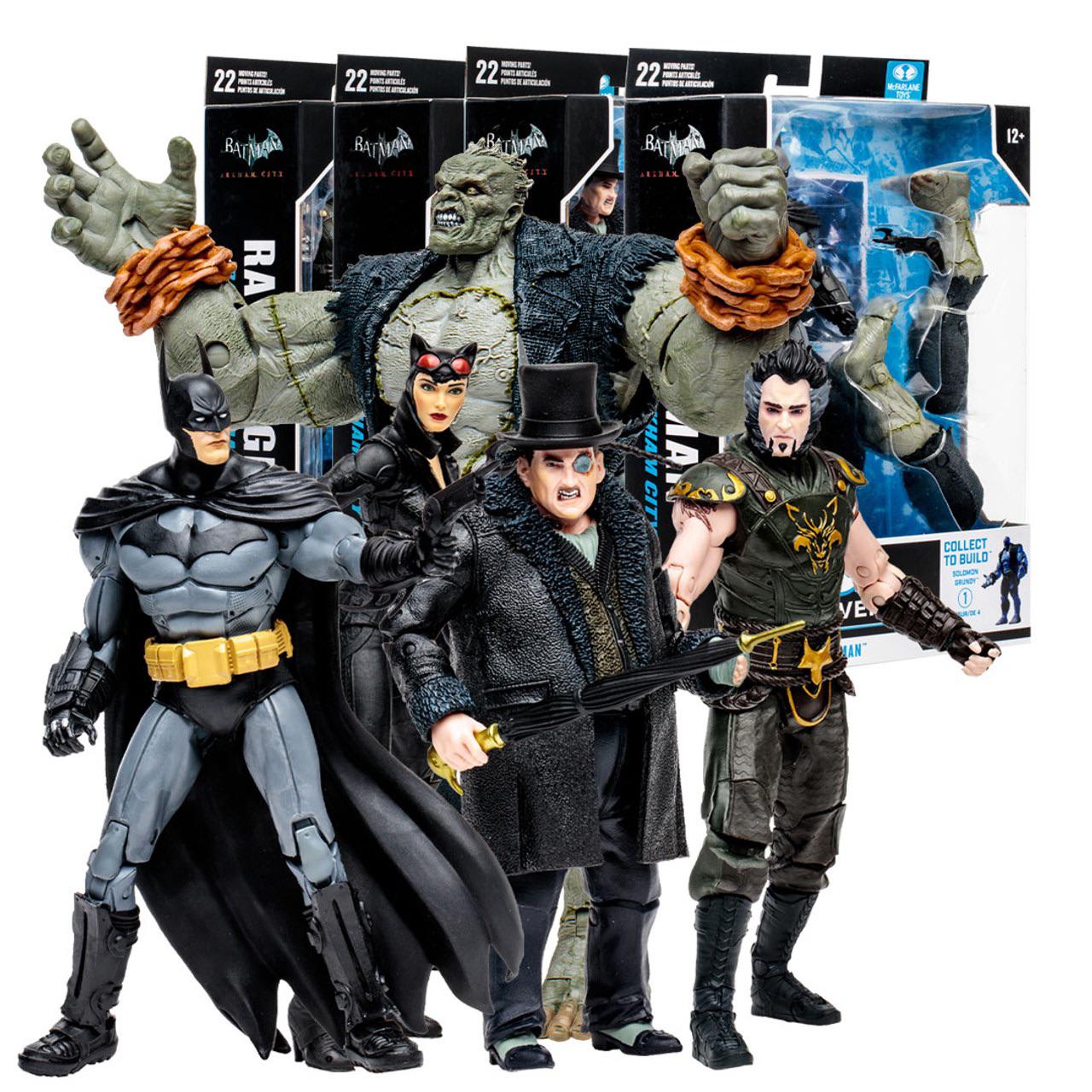 If you’re interested, McFarlane Toys is releasing an Arkham City Wave with a Solomon Grundy Build-A-Figure. Thought they looked cool and wanted to share with you