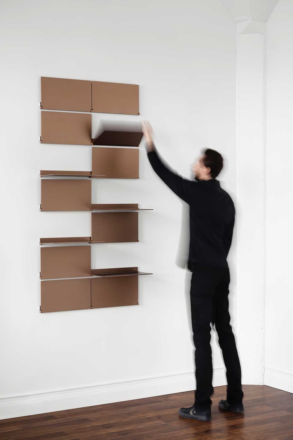A Modular Shelving System Doubles As Wall Art and Mirrors