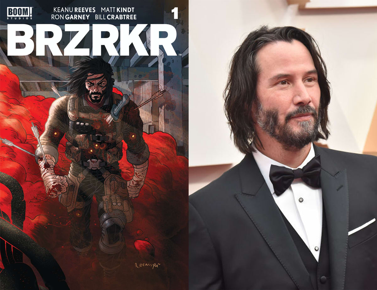 Netflix is developing a live action film AND follow-up anime series based on Keanu Reeves’ BRZRKR, a brutally epic saga about an immortal warrior’s 80,000 year fight through the ages. Reeves will produce and star in the film, and voice the anime.